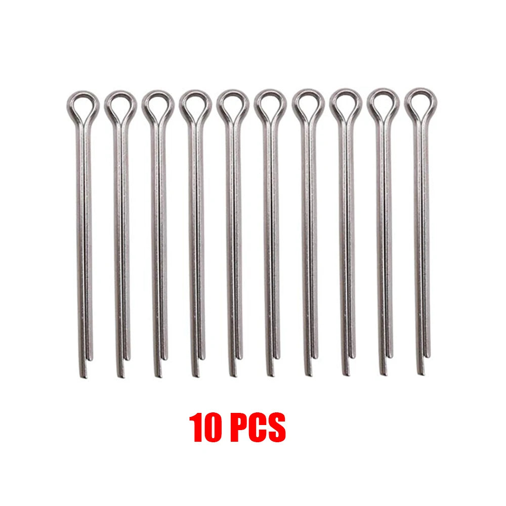 10 Pieces Propeller Split Pins 2.5*50mm 316L Stainless Steel For Yamaha Honda Mercury Suzuki Tohatsu Outboard Motor Propeller Pi