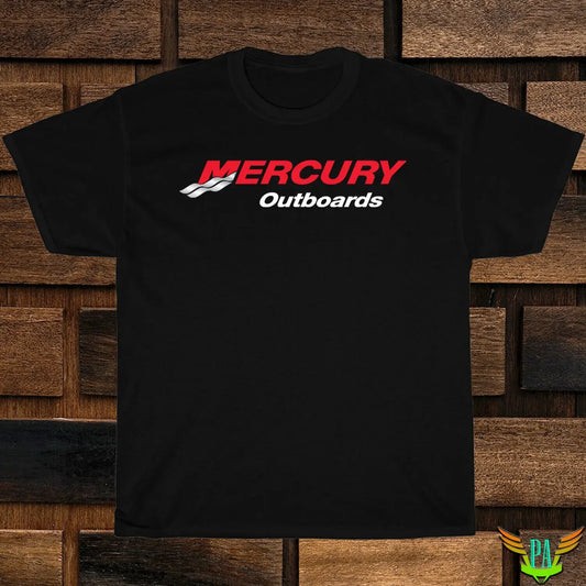 New Mercury Boats Logo Outboards T-shirt Size S-5XL
