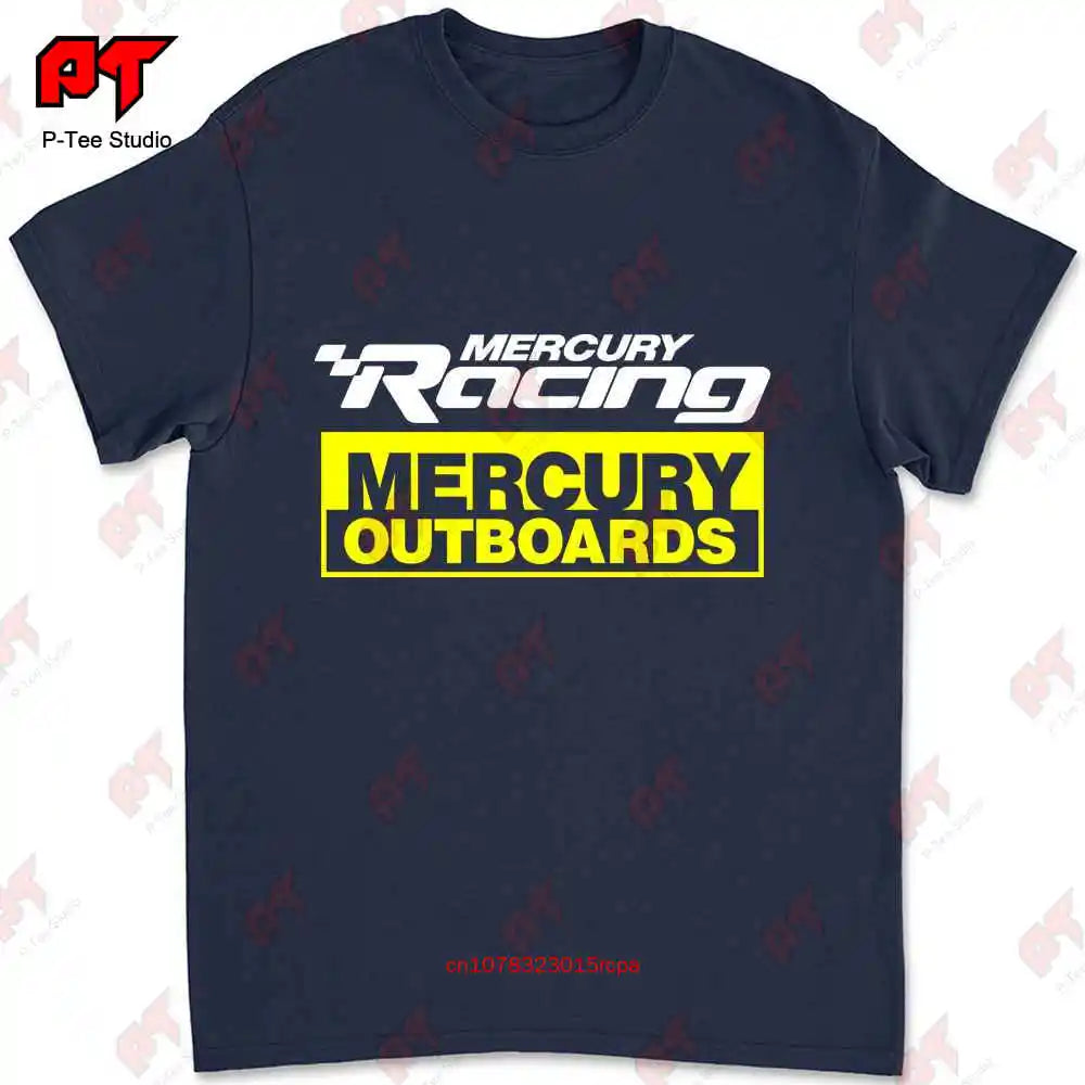 New Mercury Racing Outboards Logo Powersports T Shirt MO7W