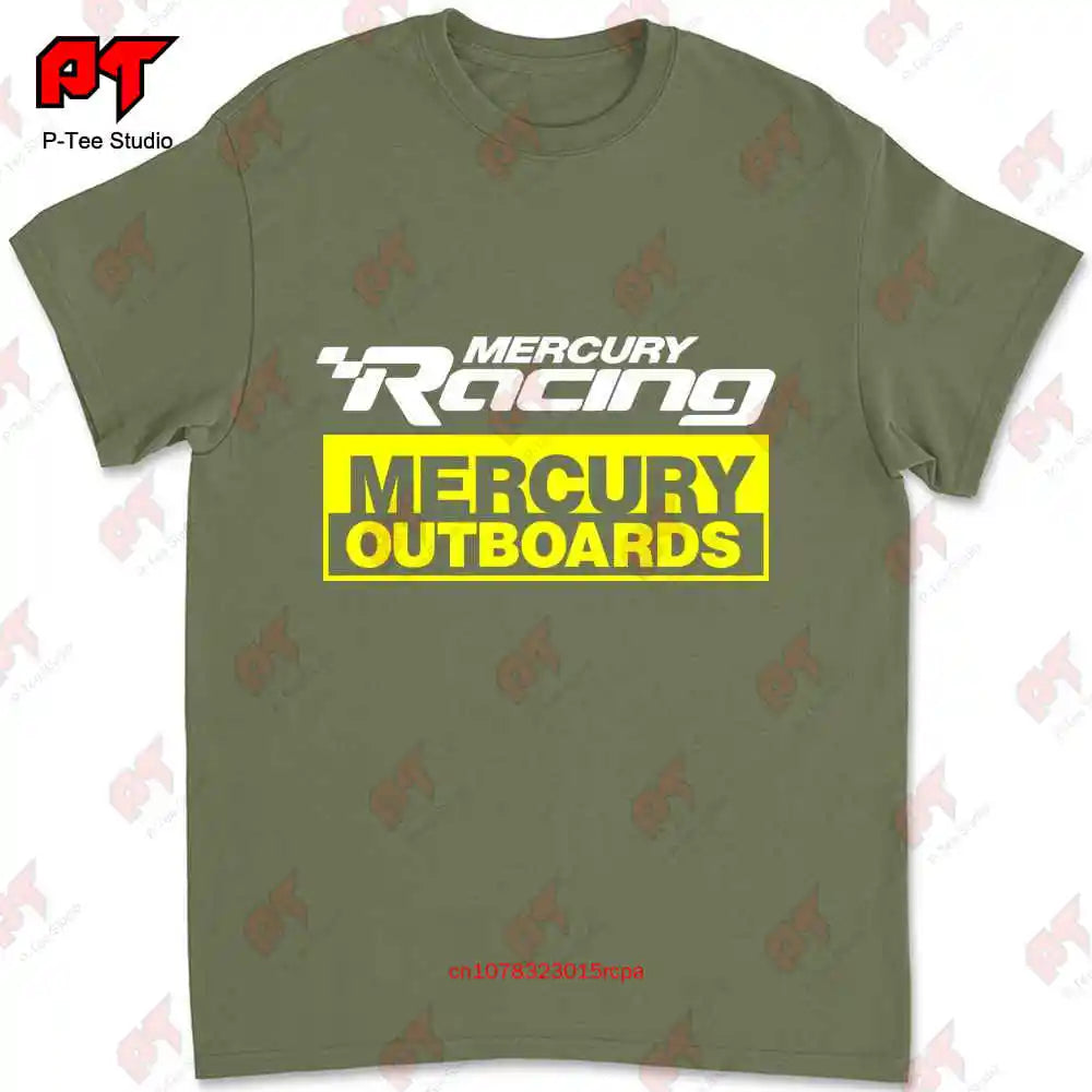 New Mercury Racing Outboards Logo Powersports T Shirt MO7W