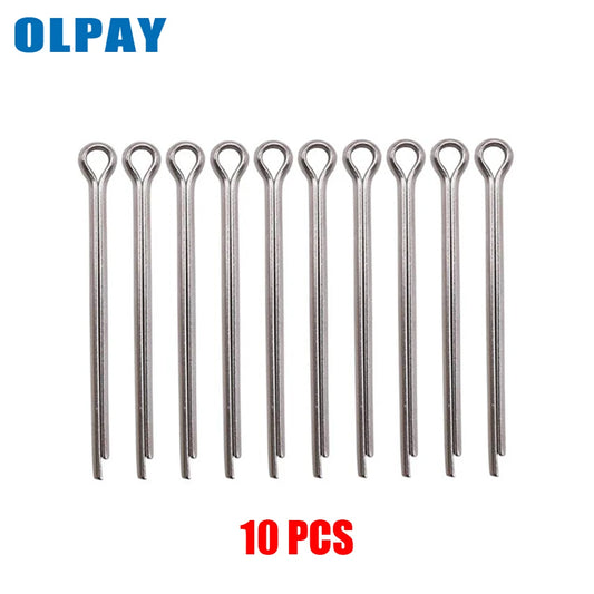 10 Pieces Propeller Split Pins 2.5*50mm 316L Stainless Steel For Yamaha Honda Mercury Suzuki Tohatsu Outboard Motor Propeller Pi