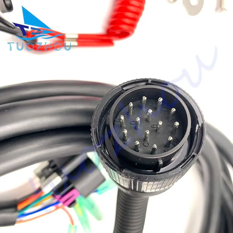 881170a13 Outboard engine throttle control is used for mercury Remote Control-4000 Side Mount(Power Trim) 14PIN 15FTWire harness