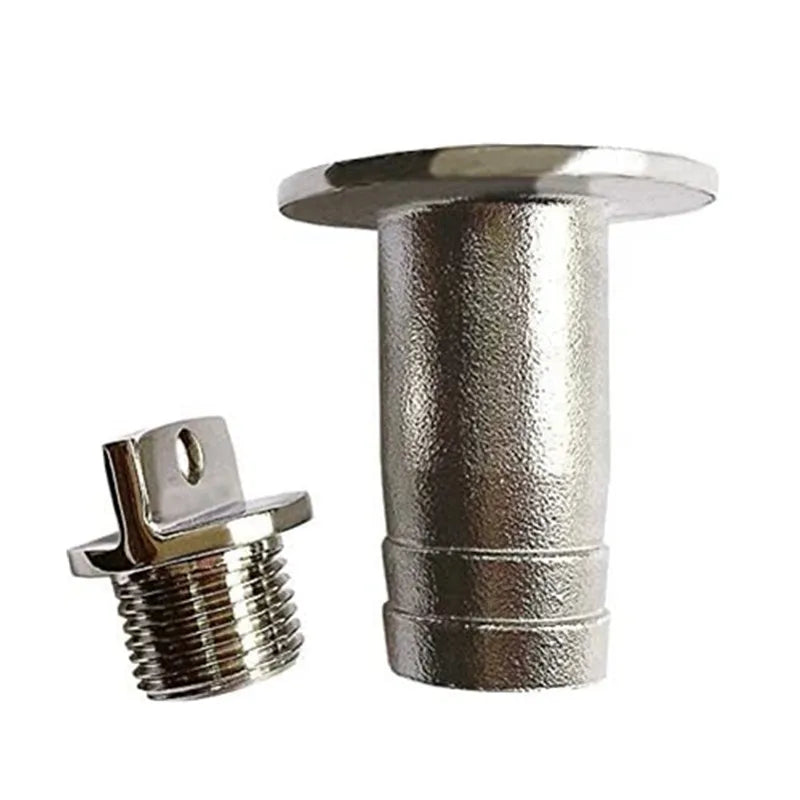 1" Boat Garboard Drain Plug Gas Fuel Deck Fill/Filler with Keyless Cap Boat Accessories